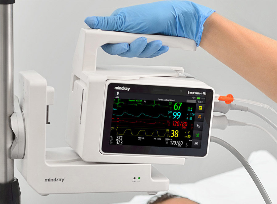 MVH's new PACU monitors can travel with patients from the Operating Rooms to the PACU to identify trends and detect the possibility of complications before they occur
