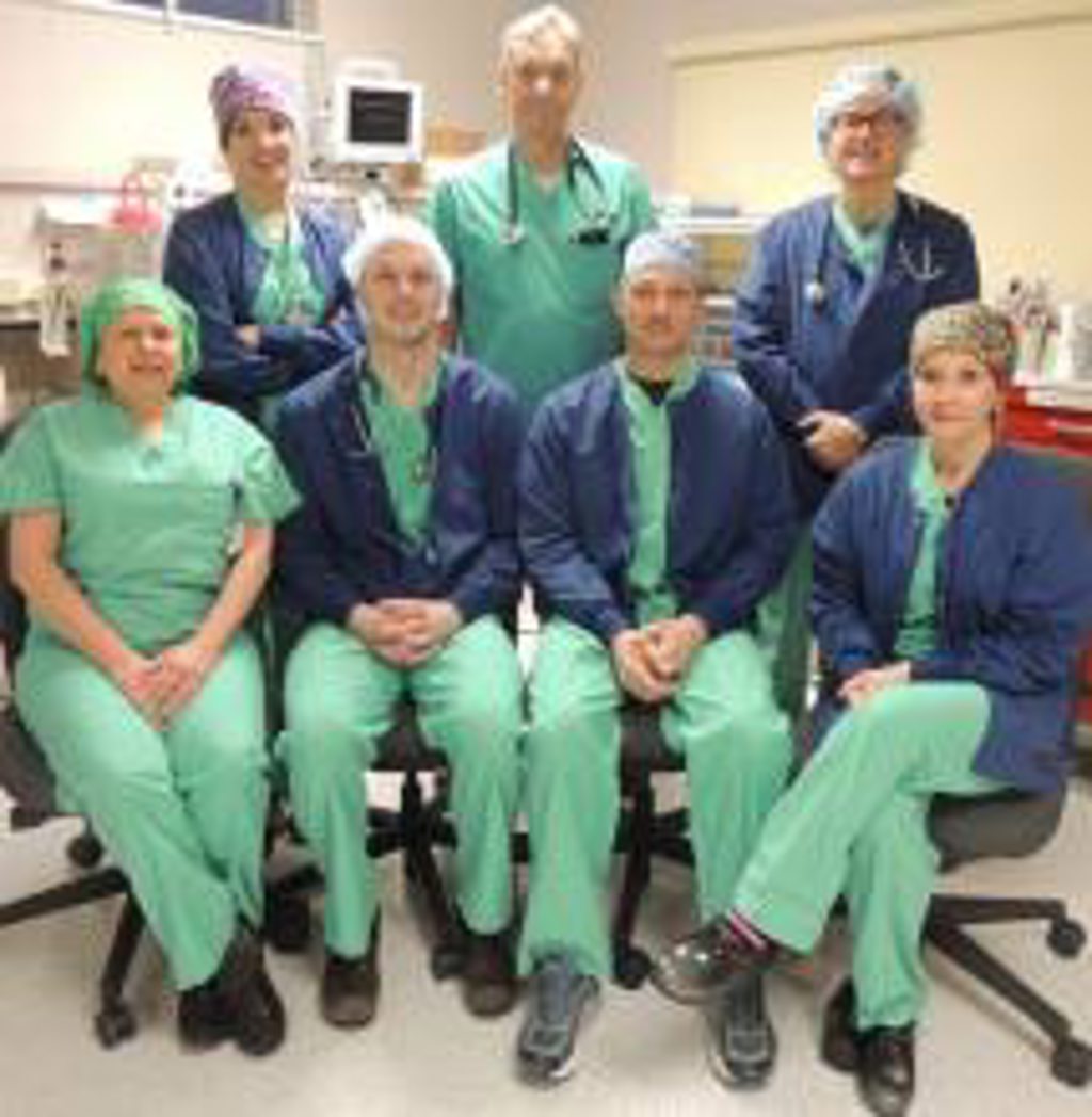 Nurse anesthetists team
