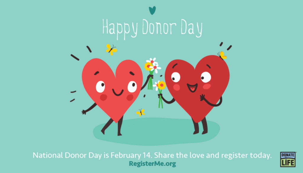 donor day hearts