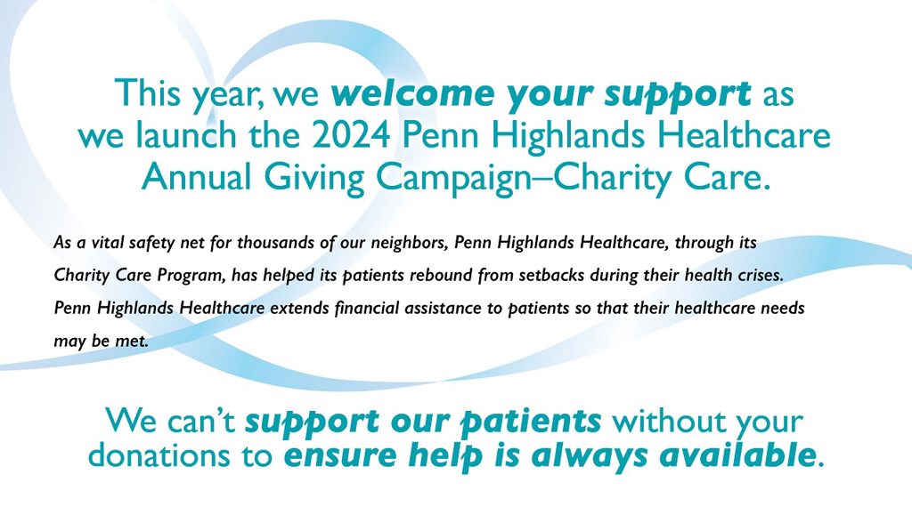 PENN HIGHLANDS ANNUAL APPEAL 2023 GRAPHIC